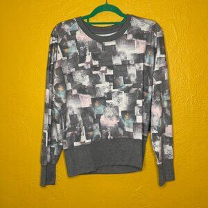 Tahari Sport Abstract Print Pullover Sweatshirt – Women’s Medium – NWT
